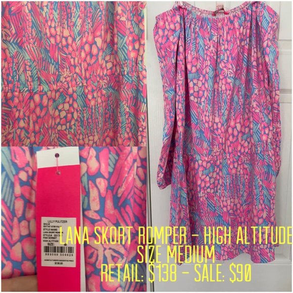Lilly Pulitzer Lana Skort Romper - Picture 1 of 1
